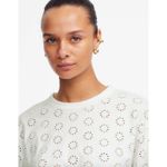 Madewell  Embroidered Wide Sleeve Boxy Tee Shirt Relaxed Sunfaded Blue XS NWT Photo 1