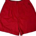 The Limited Vintage High Waist Red Cotton Shorts Size 10 – Made in Hong Kong 90" Photo 0