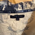 Katie Kime Apres Ski Toile Pajama Top in White & Navy Size M Photo 3