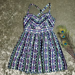 Band of Gypsies Abstract Fit & Flare Summer Dress Photo 0