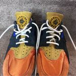 Nike  Air Huarache Women’s Size 9.5 Sneakers Orange Blue Black Gold Retro Shoes Photo 5