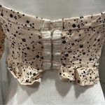 Urban Romantics Cream Ditzy Floral Mermaid Crop Top Tie Front Size Juniors Med Photo 2