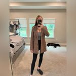 Abercrombie & Fitch New Women's Abercrombie Brown Tan Coat Jacket Blazer Photo 14