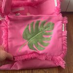 Rae Dunn  Vacay All Day 3 Pc Tote Set In Hot Pink New with Tags Photo 3