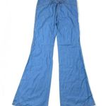 Roberto Cavalli Chambray Blue Wide Leg Pant Size 40 / 4 Photo 12