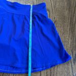 LL Bean Womens Solid Blue Swim Skirt Suit Bottom Attached Brief Modest Size 12 Photo 8