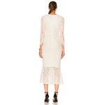 Alexis Off white lace midi Nadege Mermaid bride dress size small Photo 5