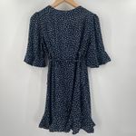 Princess Polly  Wrap Dress Size 4 Navy Dots Evas Garden Spotted Wedding Event Photo 2