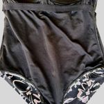 Hurley Swimsuit Small Petite SP Black White One Piece Floral Floral Beach Cruise Photo 9