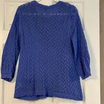 Talbots Petite XL Chevron Knit Periwinkle Top Photo 2