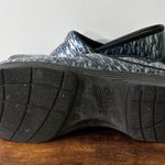 Dansko Pro LT Clogs Women's Size 10.5 US, 41 EU Blue Silver Black Patent Leather Photo 6