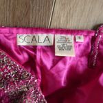 Scala Vintage  Beaded 2-Piece Magenta Formal Set | Y2K Asymmetrical Skirt set Photo 5