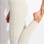 Alo Yoga  Cargo White Cream Soft High Waisted Leggings Size Small Full Length Photo 1