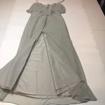 W•too Wtoo bridemade formal maxi dress ruffle cami Sz 8 Photo 6