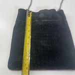 Free People Black Leather Suede Small Crossbody Bag Chain Strap Boho Equestrian Photo 2