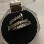Woman “ nail ” fashion ring 💥 size 8 Silver Photo 0