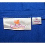 Quacker Factory  Womens Plus 3X Blue Sequin Tunic Thin Knit Shirt Party Holiday Photo 6