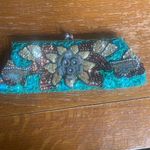 Green and Bronze Sequin Clutch Photo 5