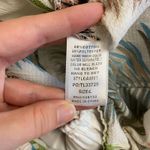 Umgee ‎ Cream Off Shoulder Ruffle Sleeve Tropical Print Short Romper Size Large Photo 8