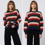 The Great The Bubble Pullover in Reflection Stripe Size 1 Small Blue Photo 4