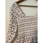 Cleobella  Reina Border Print Long Sleeve Dress Square Neck Tiered Mini EUC XS Photo 12