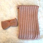 Betsey Johnson pearly orbit knit headband & scarf Photo 0