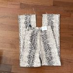 ZARA NWT The 90s Wide Leg In White Snake Size 2 Photo 4