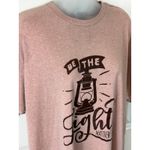 Next Level Apparel Next Level Be The Light Matthew 5 14 Graphic T Shirt Womens XL Pink Heather Photo 2