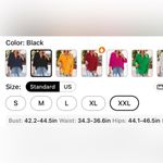 Boutique Black Button Up Shirt Turn Down Collar Blouse Black XXL 14 Plus Size Work Casual Photo 3