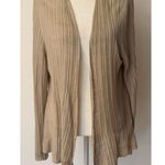 Eileen Fisher Organic Linen Lightweight Ribbed Textured Open Cardigan Size Large Photo 0