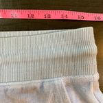 Aerie  Womens Medium Velour Flare Leg Drawstring Waist Lounge Pants‎ Blue Photo 7