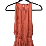 Sandro Elsa Crinkle Open Back Midi Dress Antique Rose Sz 38 Photo 4