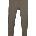 Athleta Shimmer Stripe Seamless Tight Legging Taupe Metallic Silver 242843 SZ M Photo 0