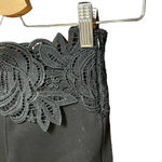 ZARA Contrast Waistband Leggings Crochet Waist Black Size Small Photo 5