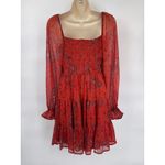 Patrons of Peace Boho Fairy Fall Dress Small Orange Festival Cottage Peasant Photo 7