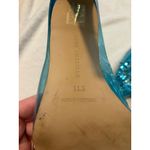 Good American  Cinder-F*cking-Rella Pumps Embellished Clear Blue Heels 11.5 Shoes Photo 2
