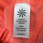Athleta Pacifica Tank Top Womens M Coral Half Zip Ruched Stretch Beach UPF50+ Photo 8