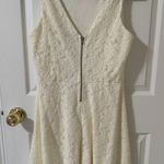 Speechless  Junior Women's Ivory Scoop-Neck Floral-Lace Fit & Flare Dress in 13 Photo 5