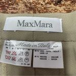 Max Mara ‎ Italian Wool Beige High Waisted Trousers Pants Size 8 Photo 2