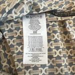 Michael Kors Chain Print Faux Wrap Blouse Tan/Brown Size Large Brown Photo 5