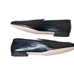 J.Crew  Women’s Cecile Smoking Slippers Black Leather Size 9.5 Quiet Luxury Photo 3