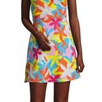 Lands End Swim Dress 16 Floral Tummy Control Surplice Wrap Chlorine Resistant Yellow Photo 1