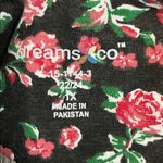 Dreams & Co. Long Floral Print Cotton
Gown Black Size 1X Photo 6