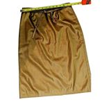 Affiniti Small Gold Polyester Blend Zippered Back Photo 2