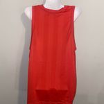 Adidas  2017 Tank Top Women's L Trefoil 3 Stripes Stretch Cotton Pinkish Peach Photo 8