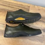 Birkenstock Footprints Leather Slip On Comfort Shoes Loafers Olive Green Photo 8