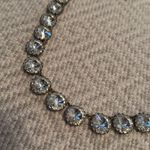 J.Crew Necklace Excellent Brulee Clear Rhinestone Crystal Statement Photo 1