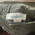 Sundance Bloom Embroidered Cargo Pants size 12 Flowers Army Green Boho Hippy Photo 2