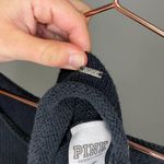 PINK - Victoria's Secret Pink Victoria Secret Cropped Off-The-Shoulder Sweater Black Star Print Medium Photo 8