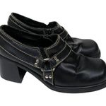 No Boundaries Vintage 90s  Black Heeled Loafers - Stormy Photo 0